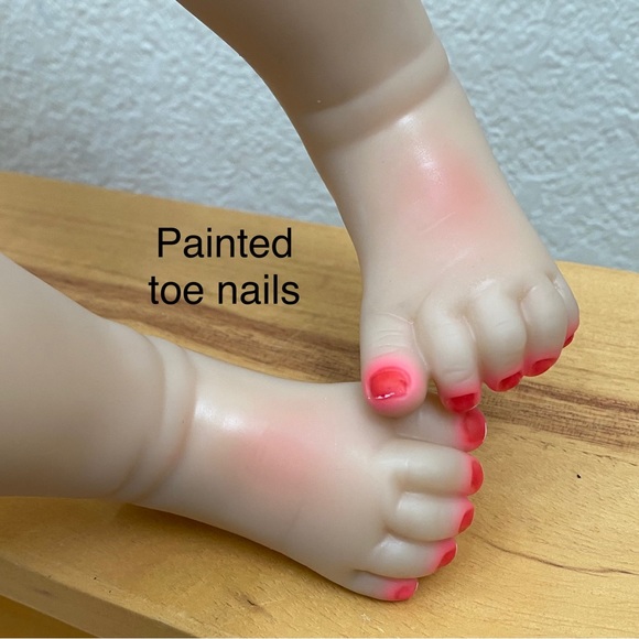 Adorable Kaydora Reborn 20 inch Silicone Baby Girl Doll With Painted Nails - Picture 9 of 13